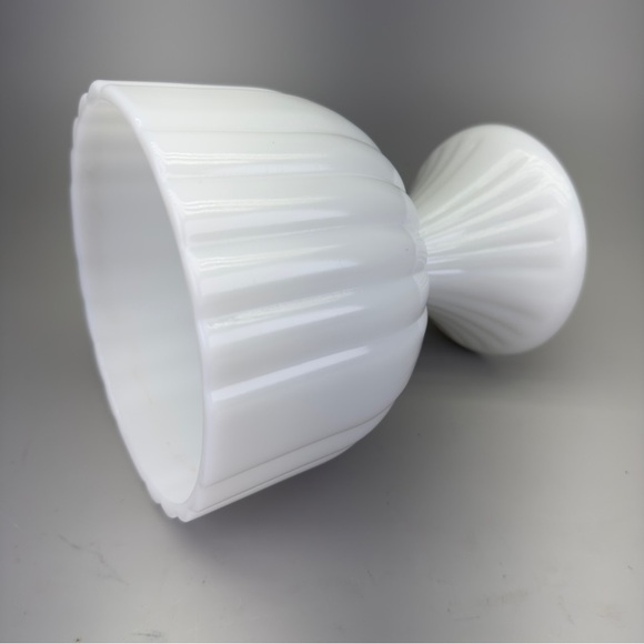 Vintage MilkGlass Compote Planter - Picture 3 of 12